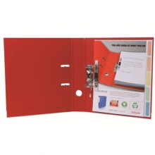 易达（Esselte）avance全包胶档案夹文件夹两孔夹 20143 红色 A4 2寸 背宽52MM