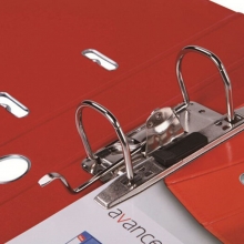 易达（Esselte）avance全包胶档案夹文件夹两孔夹 20143 红色 A4 2寸 背宽52MM