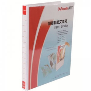 易达（Esselte）502420 A4 2孔 1寸 加插封面文件夹 背宽22MM 容纸量16mm 白色