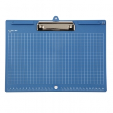 齐心（Comix）A725 横式/带刻度 A4板夹/PP强力书写板夹 蓝色