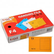 益而高（EAGLE）9351F 吊挂劳文件夹/挂快劳/快劳夹 FC 40个/盒 橙色