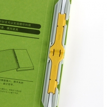 普乐士（PLUS）FL-021SS 如意伸缩夹/报告文件夹 A4 绿色