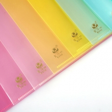 富得快（FUDEK）E310 单页文件套/单片夹 A4 厚度16C 30个装 黄色