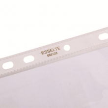 易达（Esselte）656133 复印文件保护套/11孔文件袋/打孔袋 A4/透明 厚度0.06mm 100个/盒