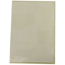 易达（Esselte）700241 透明文件套/单页夹/单片文件夹/单片夹/L型文件袋 黄色 12个/包
