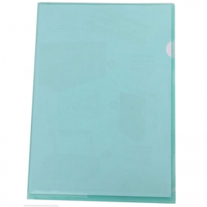 易达（Esselte）700246 透明文件套/单页夹/单片文件夹/单片夹/L型文件袋 绿色 12个/包
