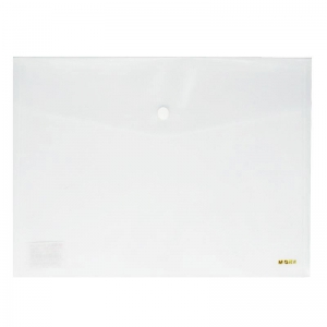 晨光（M&G）ADM94898 经济型透明钮扣袋/按扣袋 A5（24*18cm）透明白 12个装