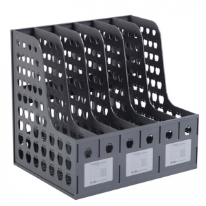 钊盛（ZSSI）ZS-886 六联资料架/文件栏/杂志架/文件框 A4 灰色