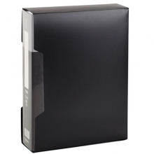 齐心（Comix）NF100AK 资料册/插页夹 配外壳 A4 100页 黑色