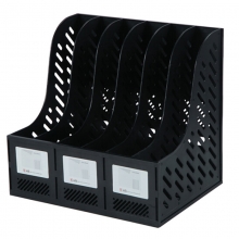 钊盛（ZSSI）ZS-3968 六联资料架/资料框/文件栏 A4 黑色