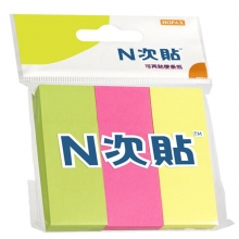 N次贴（STICKN）32020 荧光三色组合型便条贴/标签贴 76*25mm*3本 100张/本