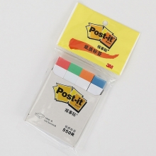 3M（3M）550R 纸质分页标签纸/指示标签纸/便利贴 14*75mm*4色*100片（四色）