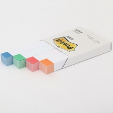 3M（3M）550R 纸质分页标签纸/指示标签纸/便利贴 14*75mm*4色*100片（四色）