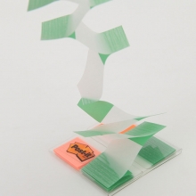 3M（3M）680-2PK-3 塑料透明指示标签 25*44mm*2色*20张 黄色+紫色