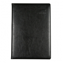 国俊众搏（GJZB）8525 商务仿皮本/平装皮面本 A5-94页80g米黄道林内芯 黑色