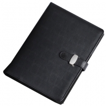 国俊众搏（GJZB）35166 磨砂PU仿皮活页笔记本/皮面本 B5（210*275mm）96页/6孔 黑色