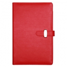 国俊众搏（GJZB）35606 磨砂PU仿皮活页笔记本/皮面本 A7（145*105mm）96页/6孔 红色