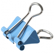 齐心（Comix）B3633 筒装3#彩色长尾票夹/燕尾夹/长尾夹/铁夹子/凤尾夹 32mm 24只/筒 装订145页