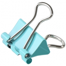 齐心（Comix）B3633 筒装3#彩色长尾票夹/燕尾夹/长尾夹/铁夹子/凤尾夹 32mm 24只/筒 装订145页