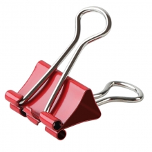 齐心（Comix）B3633 筒装3#彩色长尾票夹/燕尾夹/长尾夹/铁夹子/凤尾夹 32mm 24只/筒 装订145页