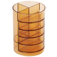 齐心（COMIX）B2101 塑料多功能笔筒/办公收纳筒 颜色随机