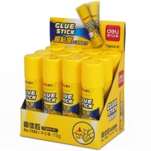 得力（deli）7090 高粘度PVP固体胶/胶棒 15克 12只/盒