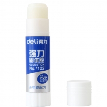 得力（deli）7122 强力固体胶/胶棒 无甲醛配方 21克 12支/盒