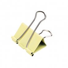 得力（deli）8555 筒装长尾票夹/燕尾夹/长尾夹/铁夹子/凤尾夹 19mm 彩色 40只/筒