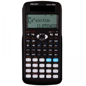得力（deli）D991ES 双电源带保护盖科学函数计算器 英文版函数机 黑色