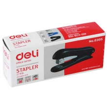 得力（deli）0305 省力型订书机/12#订书器 20页 适用书针24/6 颜色随机