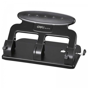 得力（deli）0116 三孔打孔机/打孔器 35页 带标尺 颜色随机