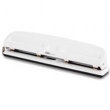 得力（deli）0121 四孔打孔机/可调孔打孔器 10页 带标尺 颜色随机