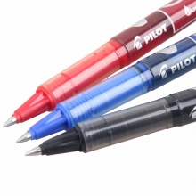 百乐（PILOT）BL-VB5 威宝直液式走珠笔/水性笔/签字笔 0.5mm 红色 12支装