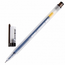 晨光（M&G）GP-1280 透明磨砂杆中性笔/半针管水笔（替芯MG-6139）0.5mm 黑色 12支装