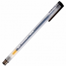 晨光（M&G）GP-1280 透明磨砂杆中性笔/半针管水笔（替芯MG-6139）0.5mm 黑色 12支装