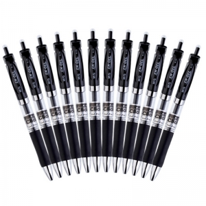 晨光（M&G）K35 经典按动中性笔/签字笔（替芯G-5）0.5mm 黑色 12支/盒