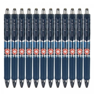 宝克（BAOKE）PC198 按动医生处方笔（替芯PS2230）0.5mm 蓝墨色 12支装