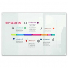 得力（deli）8740 磁性钢化玻璃白板（悬挂式）100*150cm