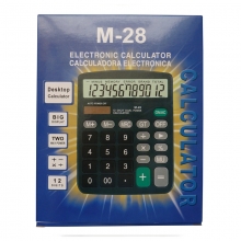 卡西欧（CASIO）M-28 办公台式计算器 12位 黑色