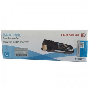 富士施乐（Fuji Xerox）CT201637 青色墨粉筒（适用机型DocuPrint CP305d/CM305df，3000页）