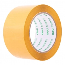 得力（deli）30239 高品质封箱胶带/宽胶带 48mm*100y*50μm（91.4m/卷）米黄色 6卷装