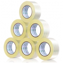 得力（deli）30323 透明封箱胶带/宽胶带 60mm*60y*50um（54.9m/卷） 6卷/筒