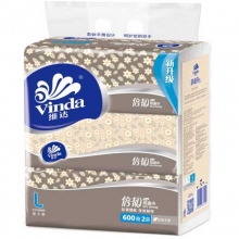维达（Vinda）V2078 倍韧面巾纸/软包装抽纸 二层200抽*3包*16提/箱