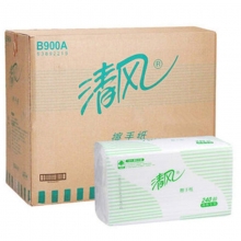 清风（APP）B900A 单层二折擦手纸 240张*20包/箱