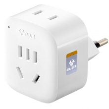 公牛（BULL）GN-L01W 2位瑞士标转国标 电源转换器插座/转换插头 适合国外使用（瑞士 卢旺达等）