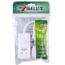 公牛（BULL）GN-104D 一位一控 新国际电源插座/插线板/接线板/大功率16A空调插座 1.8m
