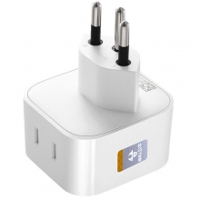 公牛（BULL）GN-L01W 2位瑞士标转国标 电源转换器插座/转换插头 适合国外使用（瑞士 卢旺达等）