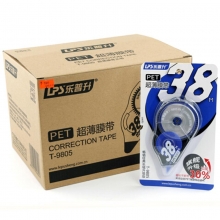 乐普升（LPS）T-9805 超薄膜带超大容量修正带/涂改带 5mm*38m 12卡装