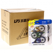 乐普升（LPS）965 超大容量实惠装修正带/涂改带 5mm*12m*3只/卡 （24卡/盒）