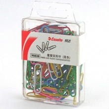 易达（Esselte）90838 套塑彩色回型针/曲别针 28MM 70粒/盒 10盒装
